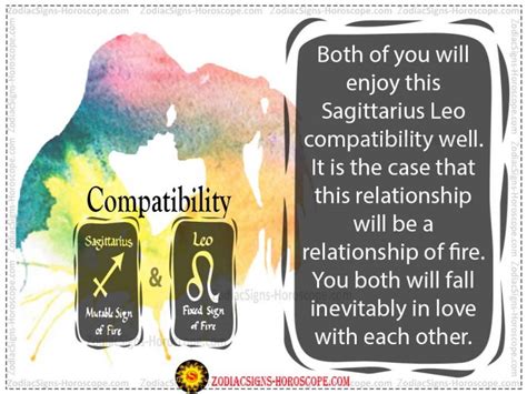sagittarius and leo compatibility love life and sex