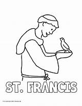 Francis Coloring Pope St Assisi Drawing Pages Getcolorings Homeschool Getdrawings sketch template