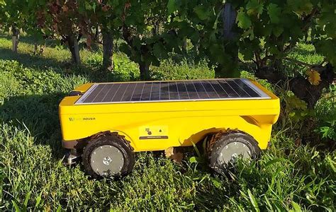 solar powered robot mower  vineyards pv magazine international