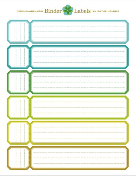 printable binder spine template printable templates