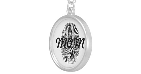 fingerprint keepsake pendant zazzle