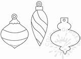 Bauble Coloringpage sketch template