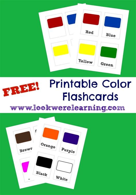 color flashcards  store   learning