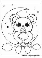 Koalas Koala Iheartcraftythings Moon Slumber Grin sketch template
