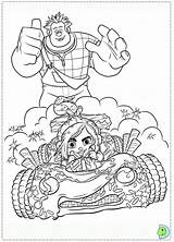 Ralph Wreck Coloring Pages Dinokids Disney Colouring Vanellope Sheets Choose Board Close sketch template