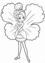 Coloring Pages Thumbelina Barbie sketch template