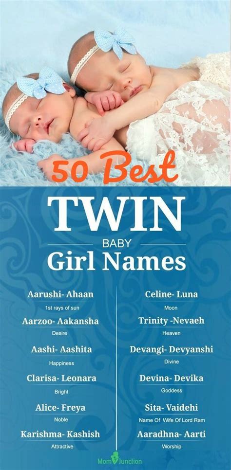 unique twin baby girl names  meanings twin baby girl