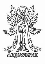 Digimon Angewomon Kleurplaten Malvorlagen Kleurplaat Coloriages Animaatjes Malvorlage Picgifs Drucke sketch template