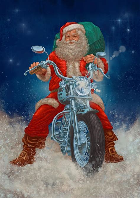 santa  motorcycle  ladislav hubert motorcycle christmas