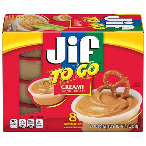 jif to go® creamy peanut butter jif
