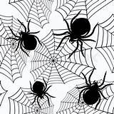 Spiders Repeated Colourbox sketch template
