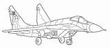 Fighter Aircrafts sketch template