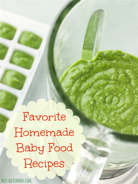 favorite homemade baby food recipes