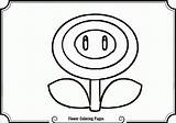 Coloring Flower Fire Pages Mario Clipart Cooloring Library Clip Coloringhome sketch template