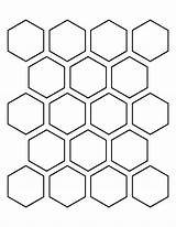 Quilting Patternuniverse Stencils Shapes Schablonen Sechseck Hexagons Esagoni Ausdrucken Esagonale Muster Millefiori Reticolo Esagono Vorlagen Schablone Octagon sketch template