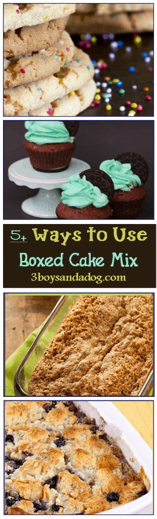 ways   box cake mix   boys   dog
