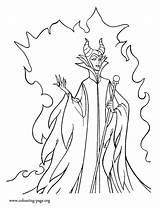 Maleficent Coloring Powerful Pages Colouring Printable Disney sketch template