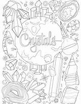 Crystals Wicca Wiccan Cesari Amy Grimoire Witchcraft Designlooter sketch template