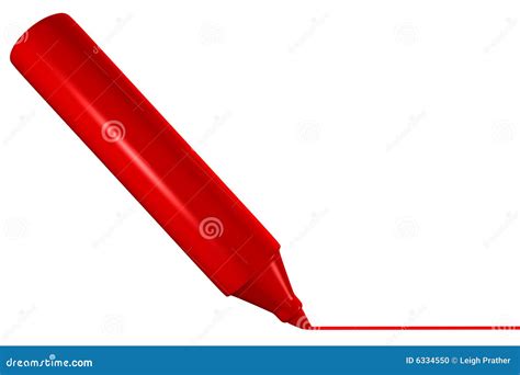 red marker stock photo image