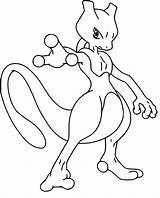 Mewtwo Mew Gratuit Dibujos Pokémon Legendaire Coloring Dessins Mangajam Carte Supercoloriage Clic sketch template