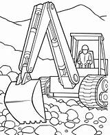 Excavator Coloring Pages Print Color Kids sketch template