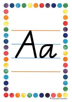 set includes   sized alphabet posters  letter  page