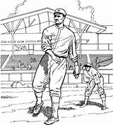 Baseball Field Coloring Color Pages Printable Getcolorings sketch template