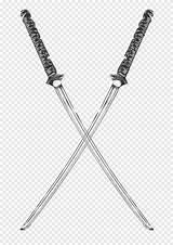 Katana Wakizashi Dagger Weapon Pngegg Samurai sketch template