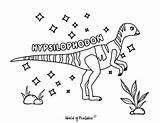 Dinosaur Hypsilophodon Worldofprintables sketch template