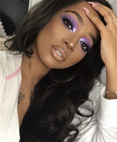 makeup for woc on twitter lavender eyes 💜 ig ms