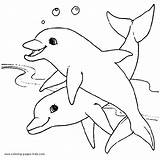 Coloring Pages Animal Dolphins Color Printable Sheets Found sketch template