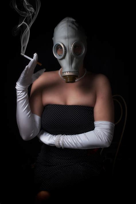 gas mask pin up by todd and candice dailey