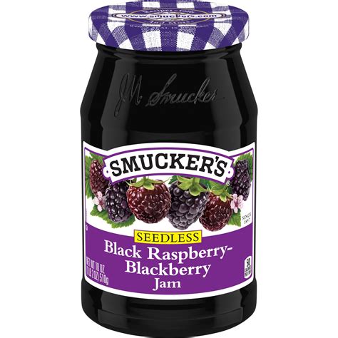 smuckers seedless black raspberry blackberry jam  ounces walmartcom