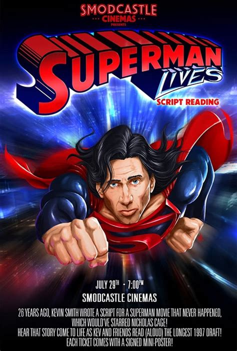 smodcastle cinemas kevs  birthday cosplay superman lives script