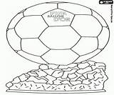 Futbol Balón Bola Trofeo Ouro Calcio Colorir Desenhos Pallone Stampare sketch template