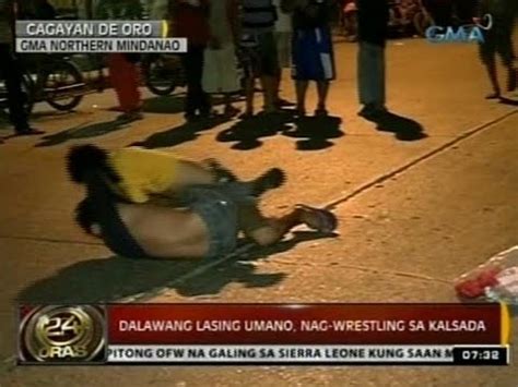 oras dalawang lasing umano nag wrestling sa kalsada sa cagayan de
