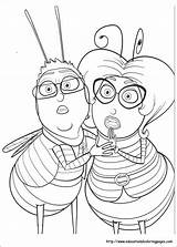 Bee Movie Coloring Pages Book Printable Fun Kleurplaten Color Kids Para Horror Coloriage Colouring Movies Print Getdrawings Sheets Honey Getcolorings sketch template