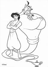 Coloring Genie Aladdin Pages Color Aladin Print Disney Hellokids Printable Online Movie sketch template