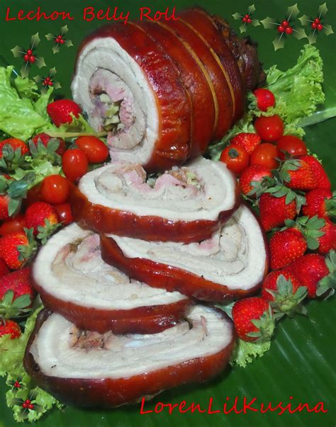 lechon pork belly roll filipino special and most popular cuisine making this dish its takes a