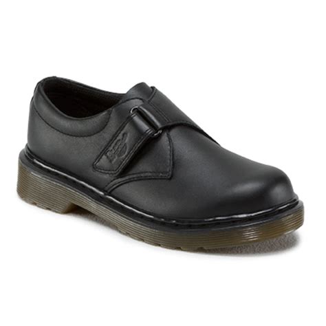dr martens kids jerry black easy  school shoe