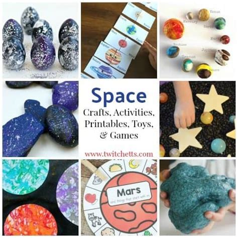 space theme inspiration crafts activities printables
