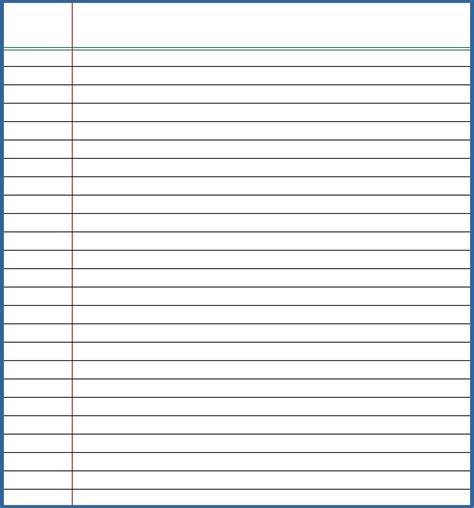 blank lined writing paper printable printable lined paper
