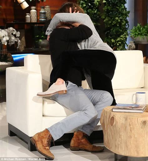 sally field and max greenfield have make out session on the ellen degeneres show daily mail online
