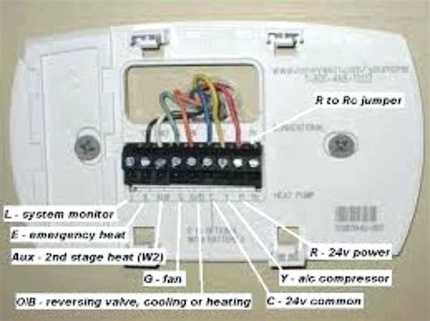 wiring diagram honeywell thermostat