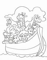 Coloring Pages Ark Noah Crafts Kid Kids Printable Print Colouring Children Worksheets Arca Book Colorear Para Animal Noe Simple sketch template