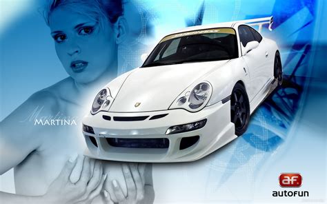 Porsche On The Background Of A Naked Girl Desktop Wallpaper Pictures