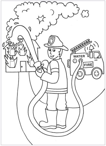 coloring pages community helpers  kids pinterest