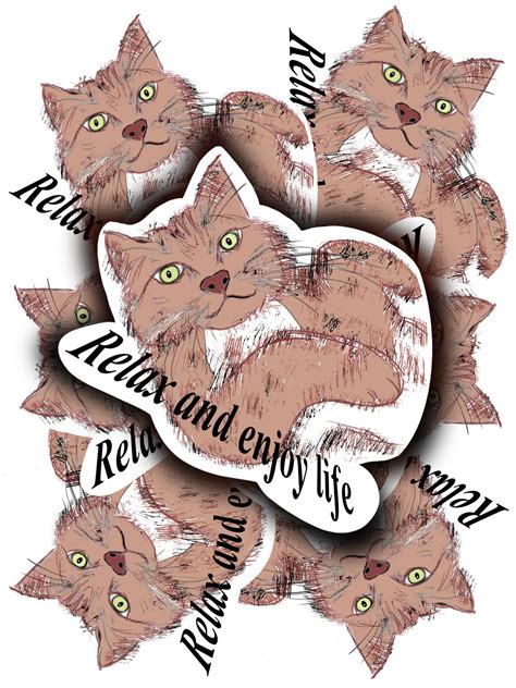 kitty sticker etsy