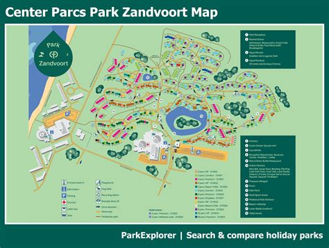 village map  center parcs park zandvoort parkexplorer