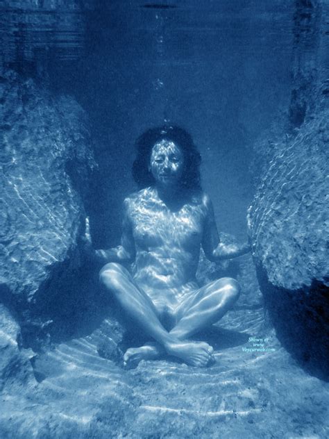 Woman In Yoga Pose At Bottom Of The Water June 2008